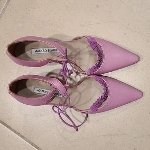 Pink Manolo Blahnik Shoes